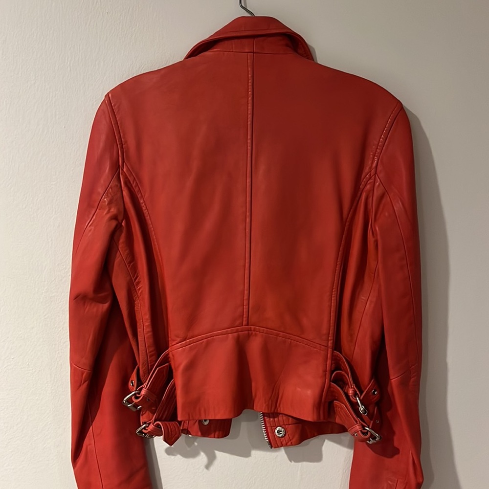 Red leather jacket - Picture 2 of 2